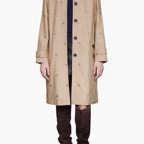 Nordstroms Stylish Tan Equine/Derby Trench Coat🤎 🐎 - Picture 6 of 6